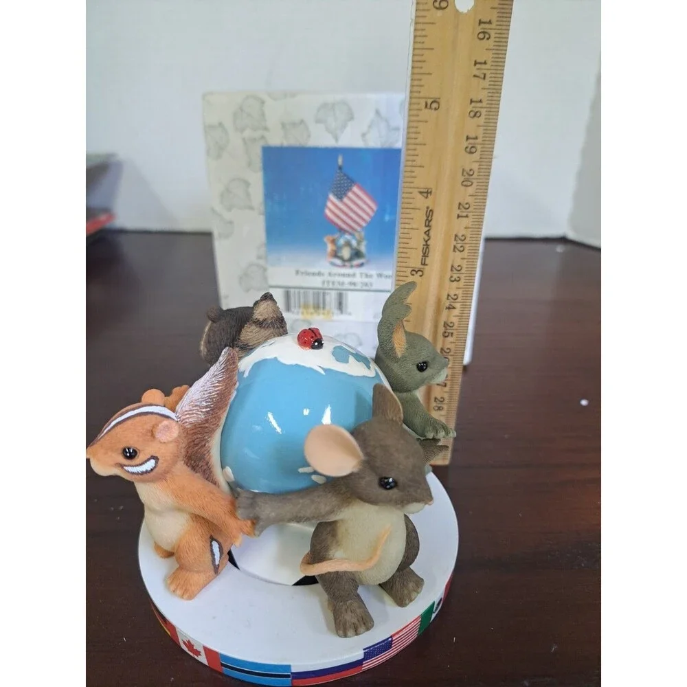 Charming Tails Friends Around The World Limited Edition 1063 Of 5000 Figurine